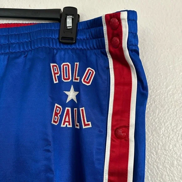 Polo Sport Polo Ball Satin Rugby 67 New York Jogger Pants PWing Men’s Size XL